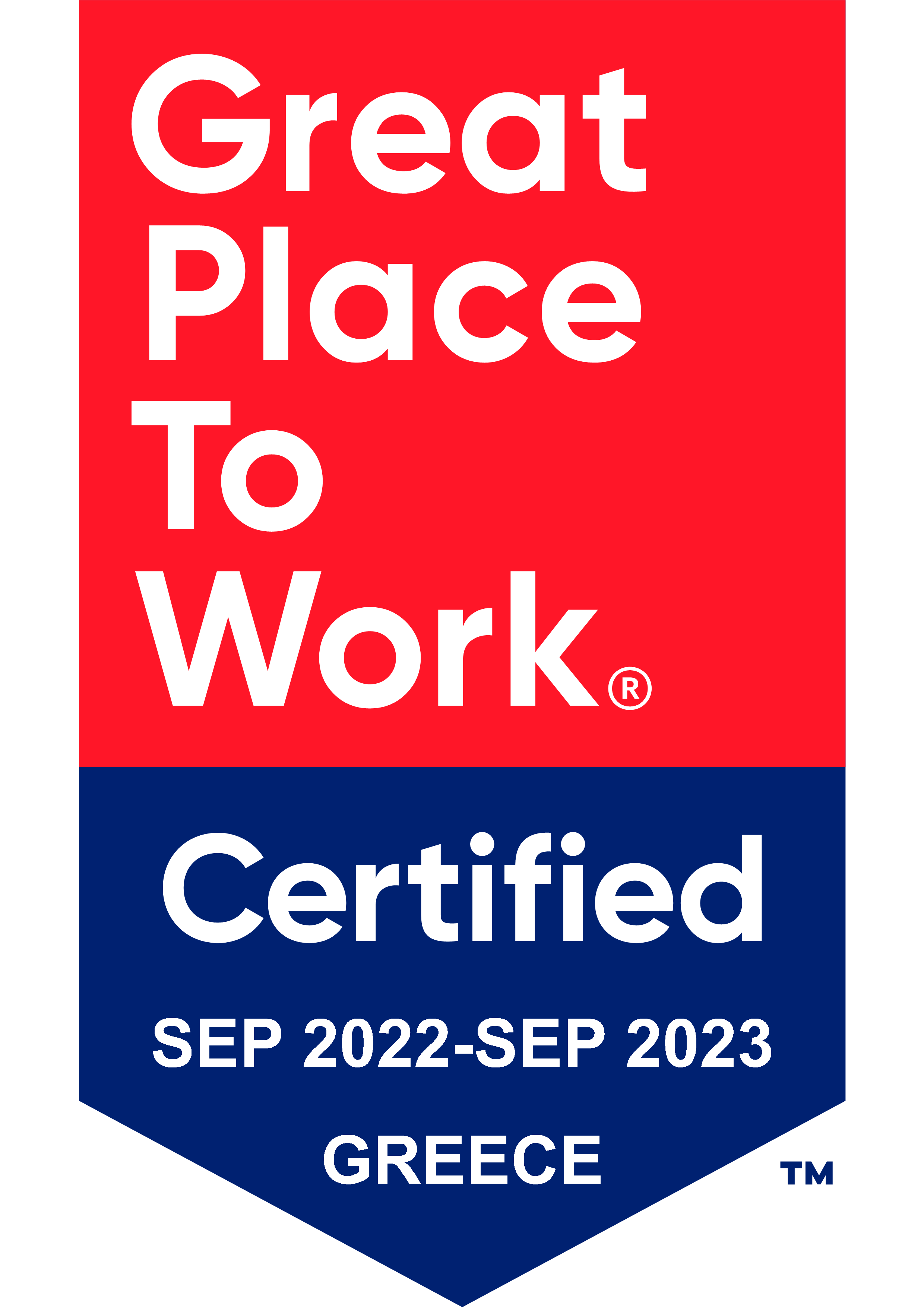 great place to work award badge