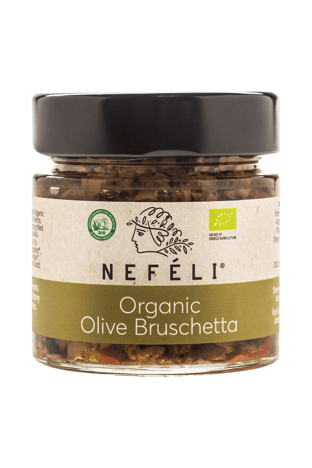 Organic Greek olive bruschetta