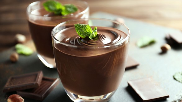 Chocolate mousse with Nefeli extra virgin olive oil