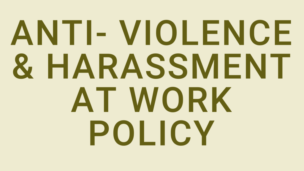 TITLE_MEDBEST POLICY VIOLENCE HARASSMENT