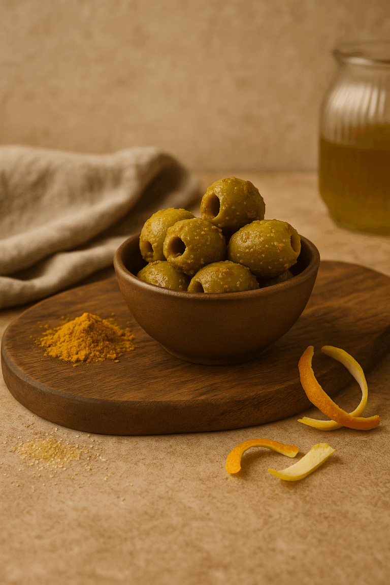 Nefeli French Curry olives Greek antipasti