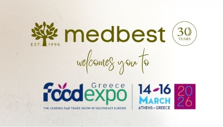 medbest at Food Expo Greece 2026, Hall 3 Stand C04, celebrating 30 years