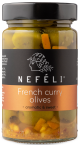 Nefeli French Curry olives in 300ml glass jar