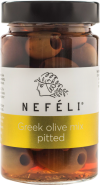 Nefeli Greek olive mix pitted in 300ml glass jar