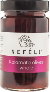 Nefeli Kalamata olives whole in 300ml glass jar